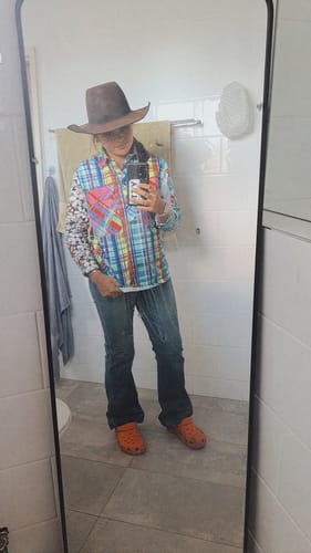 Customer photo review of Static Women's Half Button Workshirt