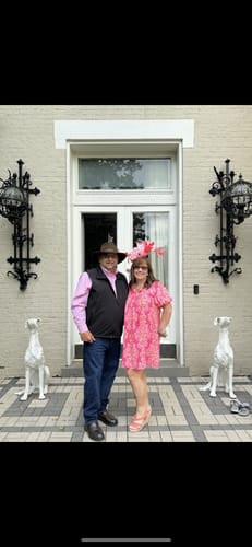 Customer photo review of Penny Coral Print Tunic Dress