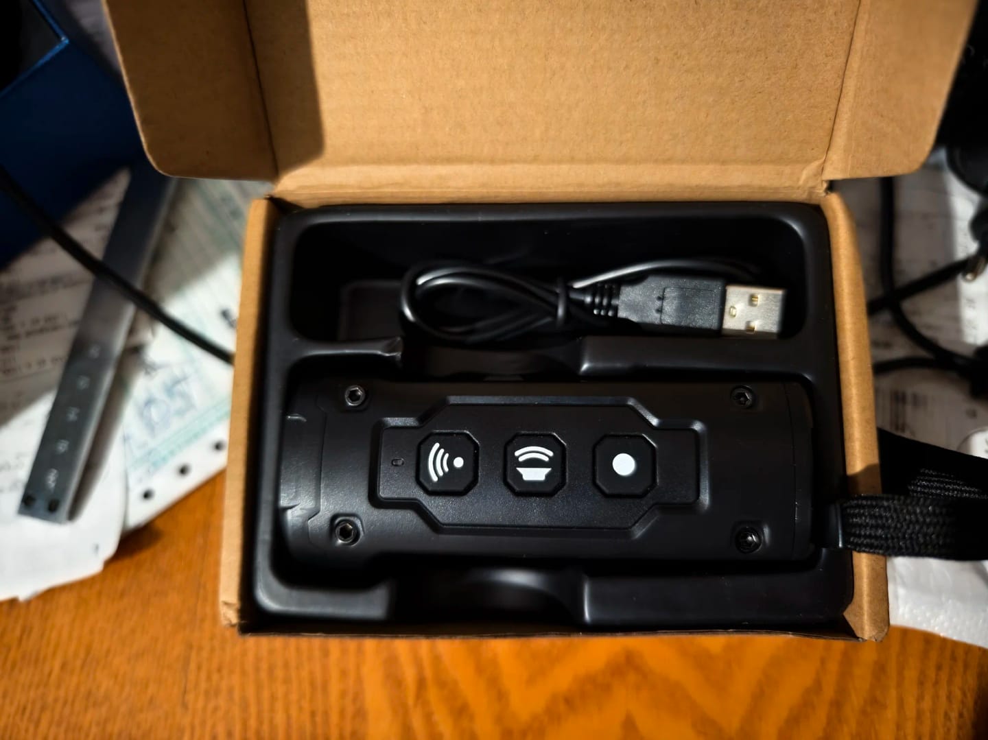Customer photo review of Anti Bark Dog Repeller Ultrasonic Rechargeable Dog Training Device