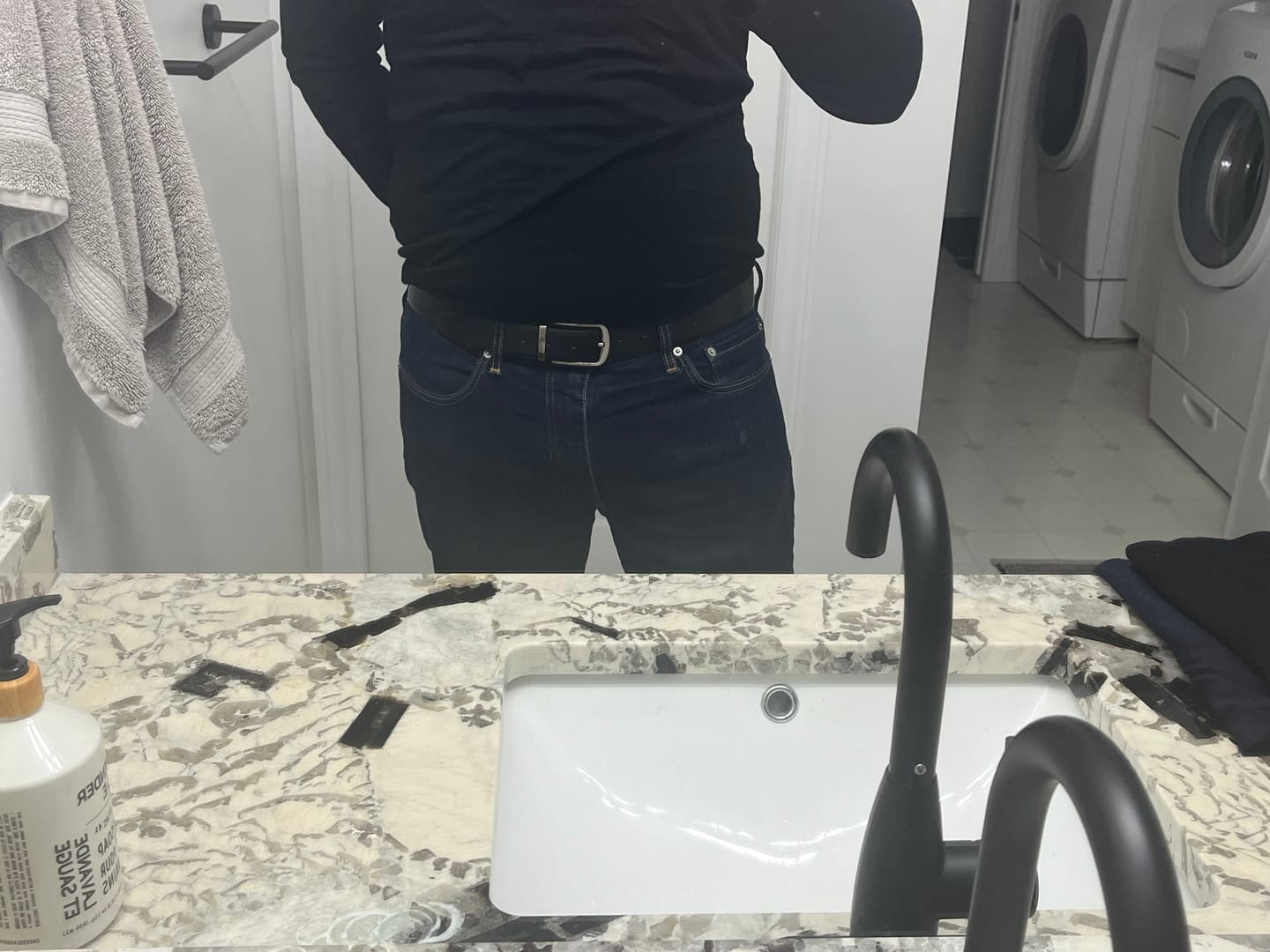 Customer photo review of The Harvey Dent Belt - Reversible Black/Brown 100% Real Leather Belt