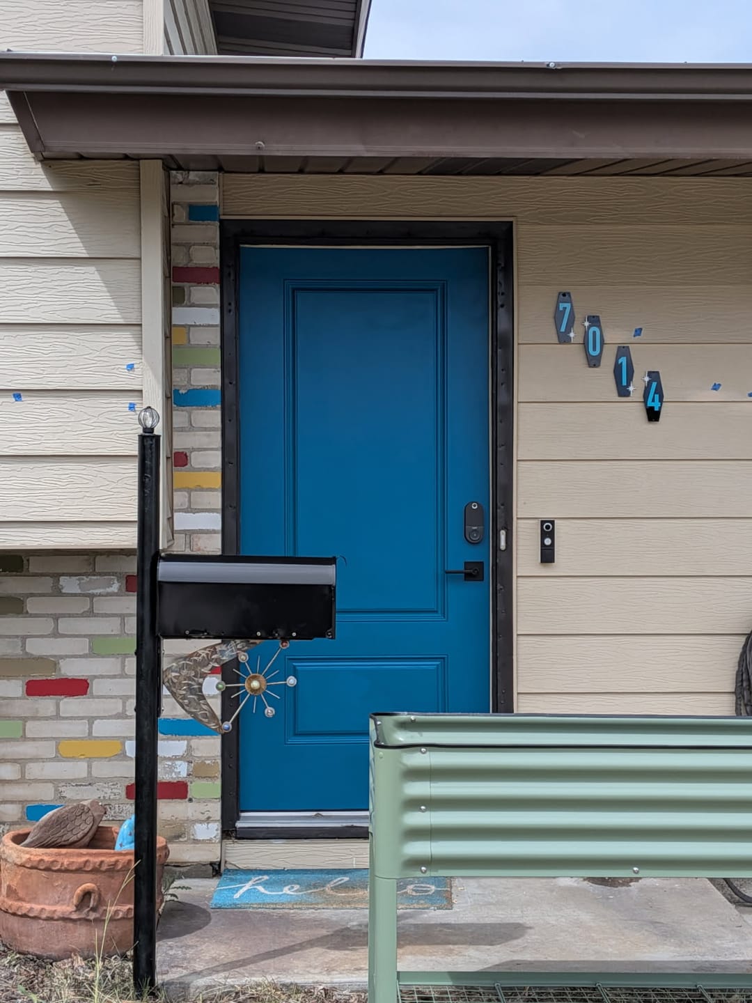 Customer photo review of Smooth Fiberglass Entry Door Slab (2 Panel 3/4)