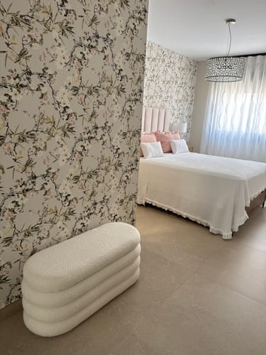 Customer photo review of UPPSALA - Banc avec rangement en bouclettes blanches