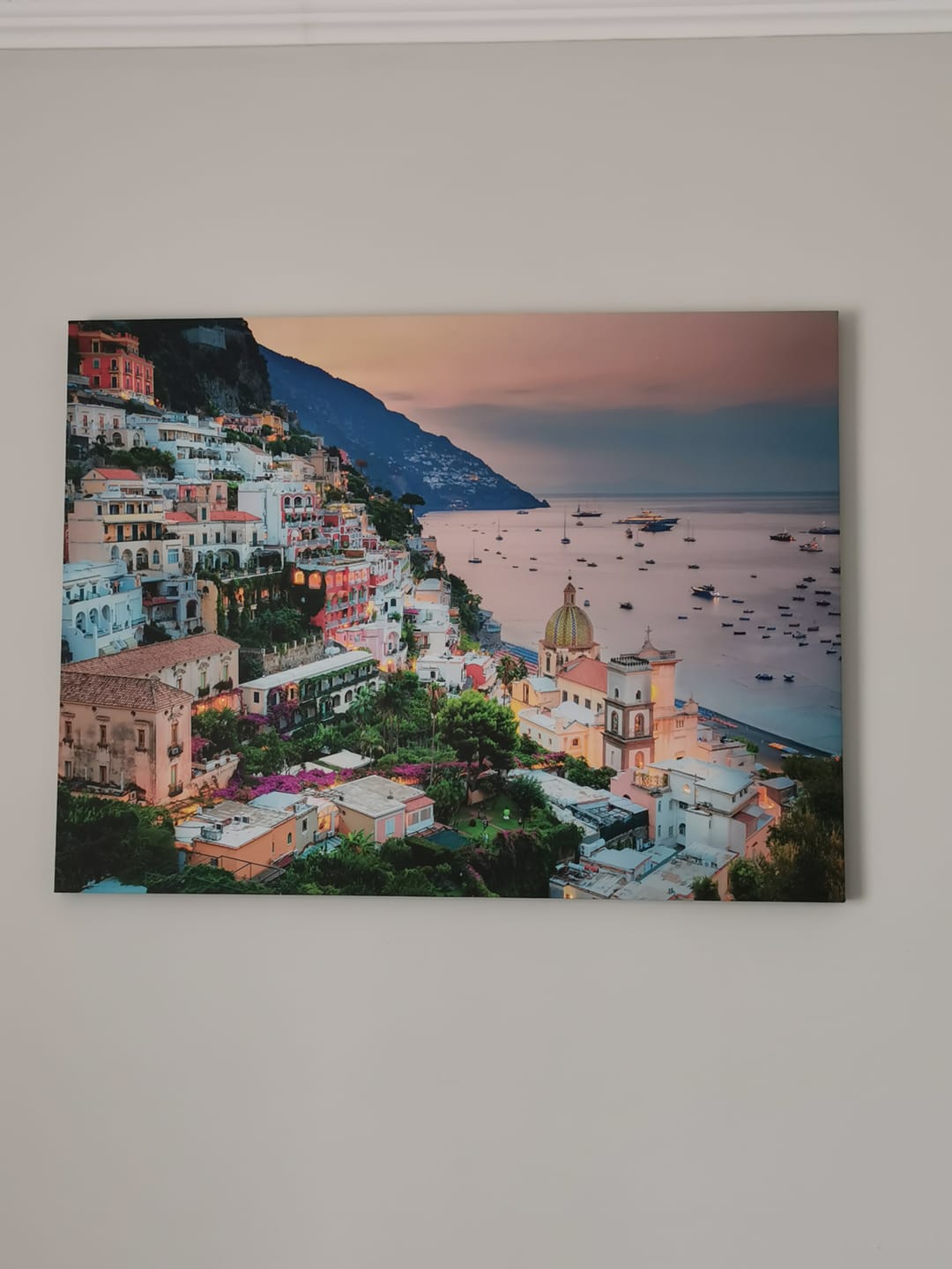 Customer photo review of Tablou Canvas peisaj Coasta Amalfi Italia linia de coastă a Mării Mediterane desing modern decoratiuni casa