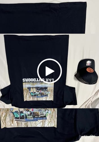 Customer video review of Black T-shirt With A Custom Leather Patch Trucker Hat Richardson 112