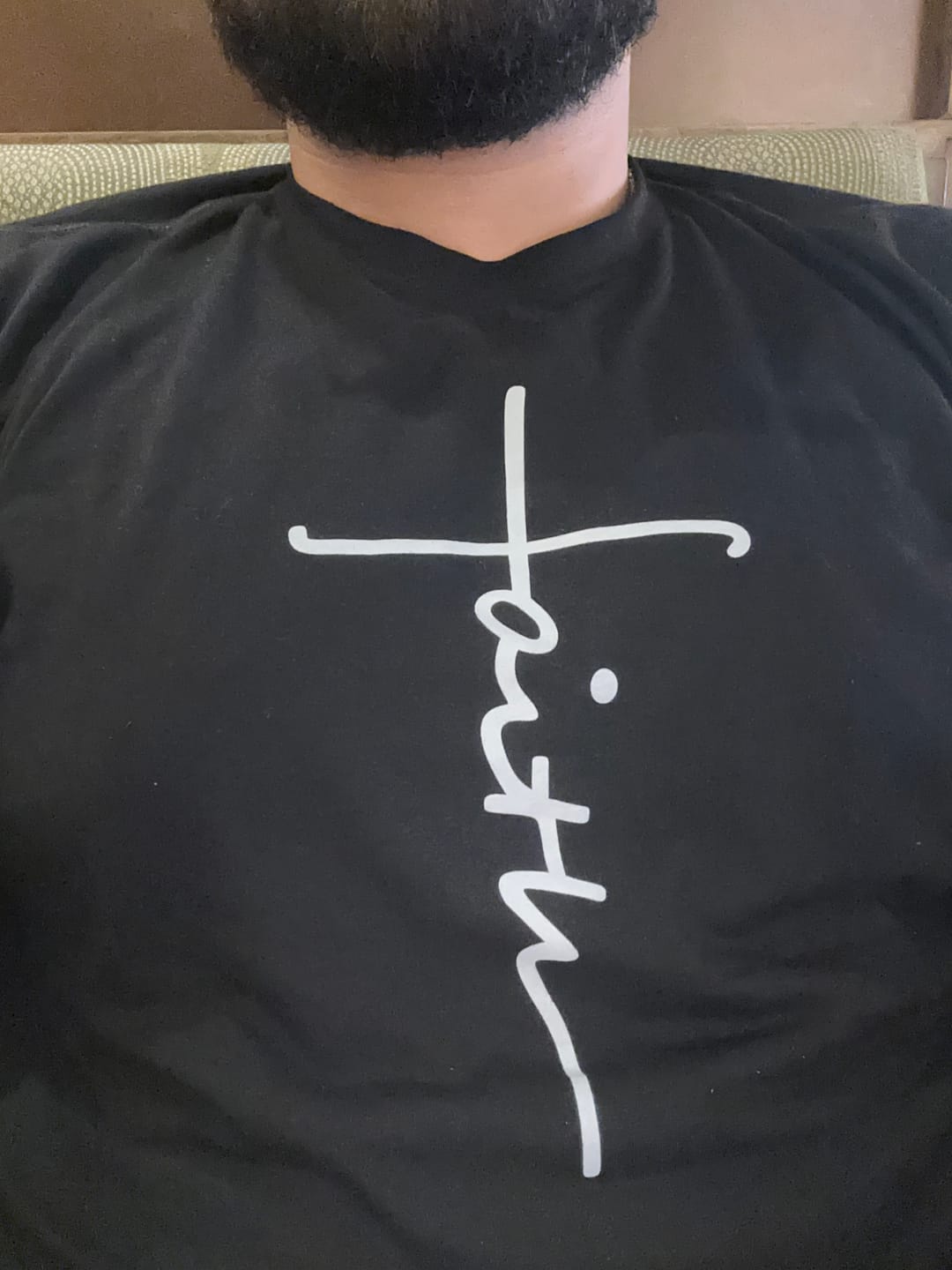 Customer photo review of Faith Cross Tee