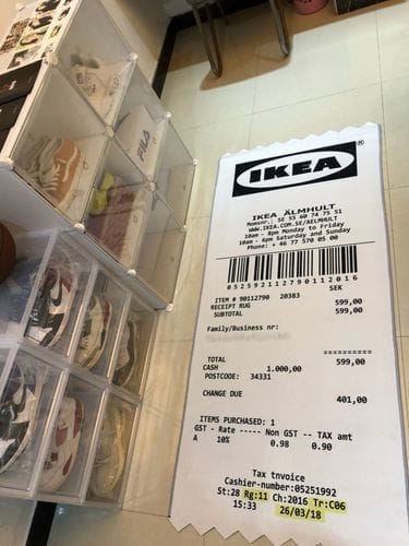 Customer photo review of RECEIPT RUG