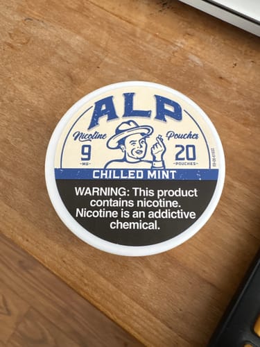 Customer photo review of Chilled Mint Nicotine Pouches