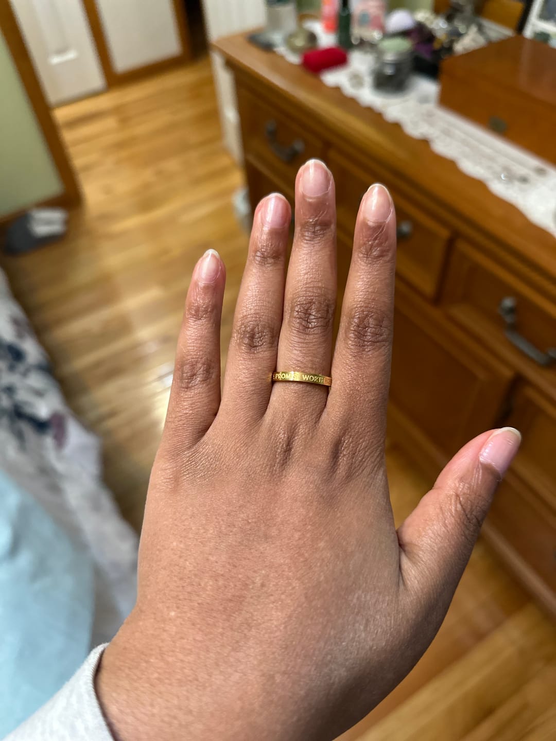 Customer photo review of A PROMISE WORTH KEEPING RING