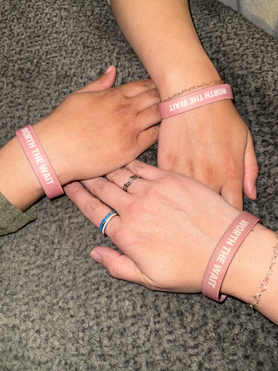 Customer photo review of WORTH THE WAIT WRISTBAND