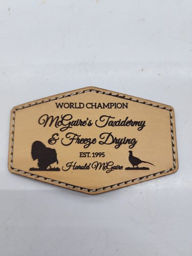 Customer photo review of Custom Leather Patches only