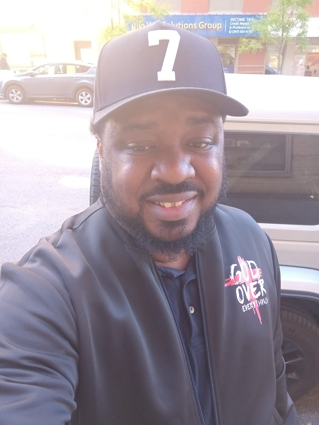 Customer photo review of ‘7’ Premium Wool Blend SnapBack - Black/White