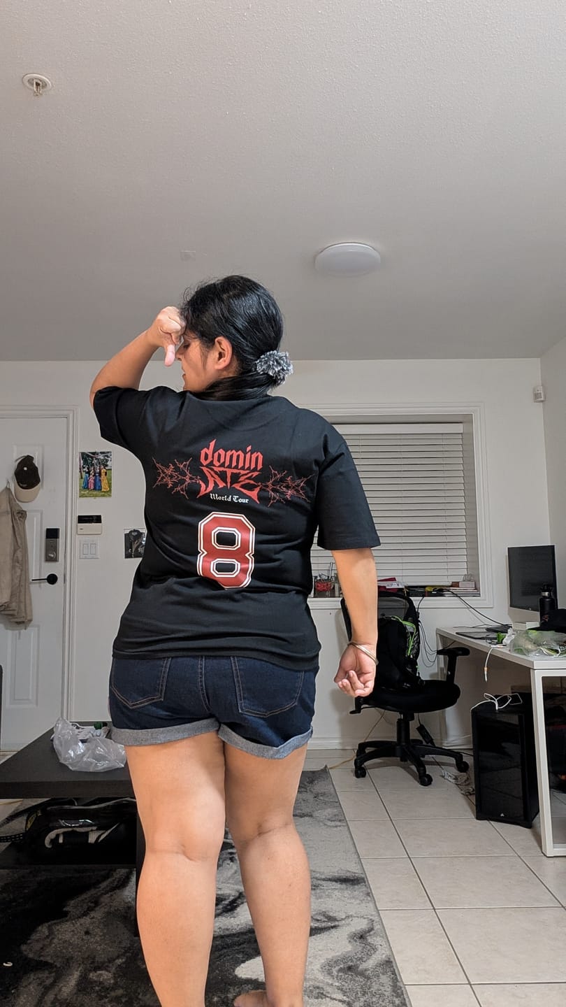 Customer photo review of Girls' DominATE Tour Kpop T-Shirt
