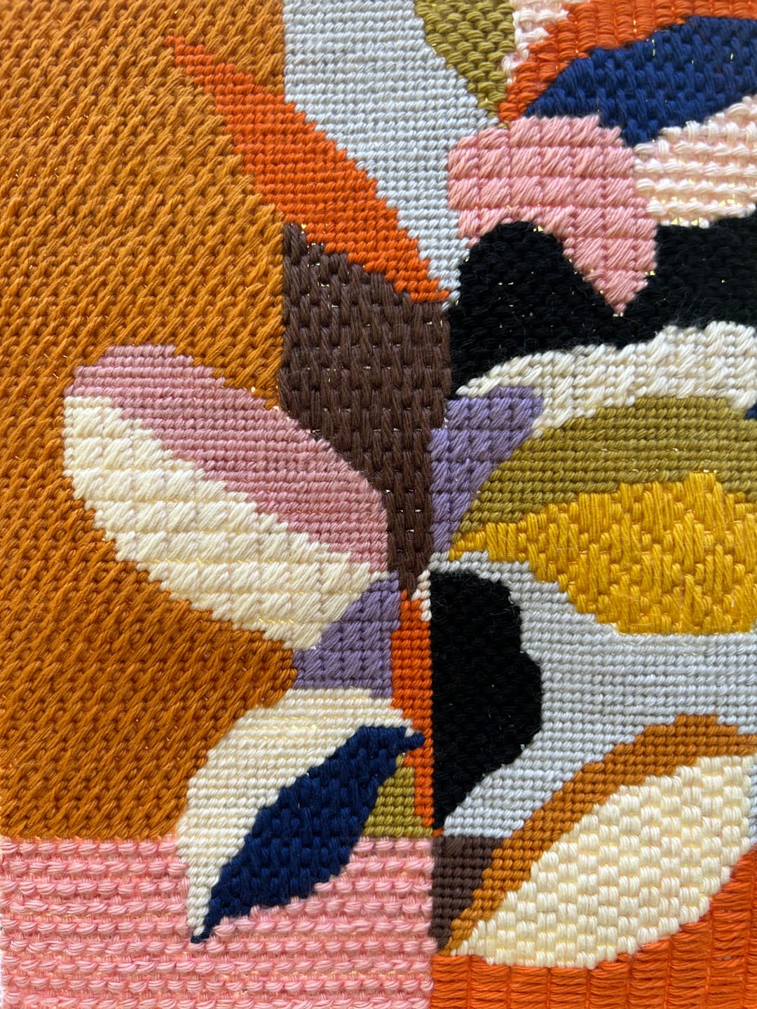 Customer photo review of Color Garden Needlepoint Kit