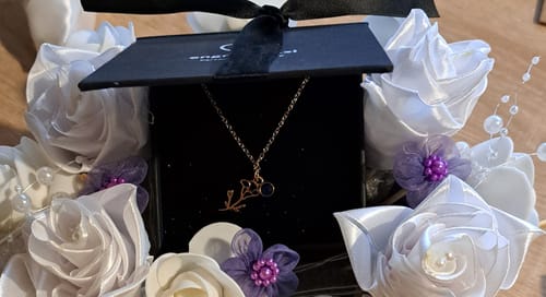 Customer photo review of Necklace: Bloom