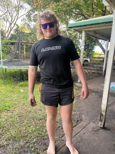 Customer photo review of Utes, Boots &... Footy Shorts (With Pockets)
