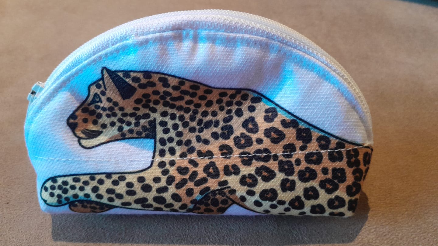 Customer photo review of Eco Fabric Leopard White #2096