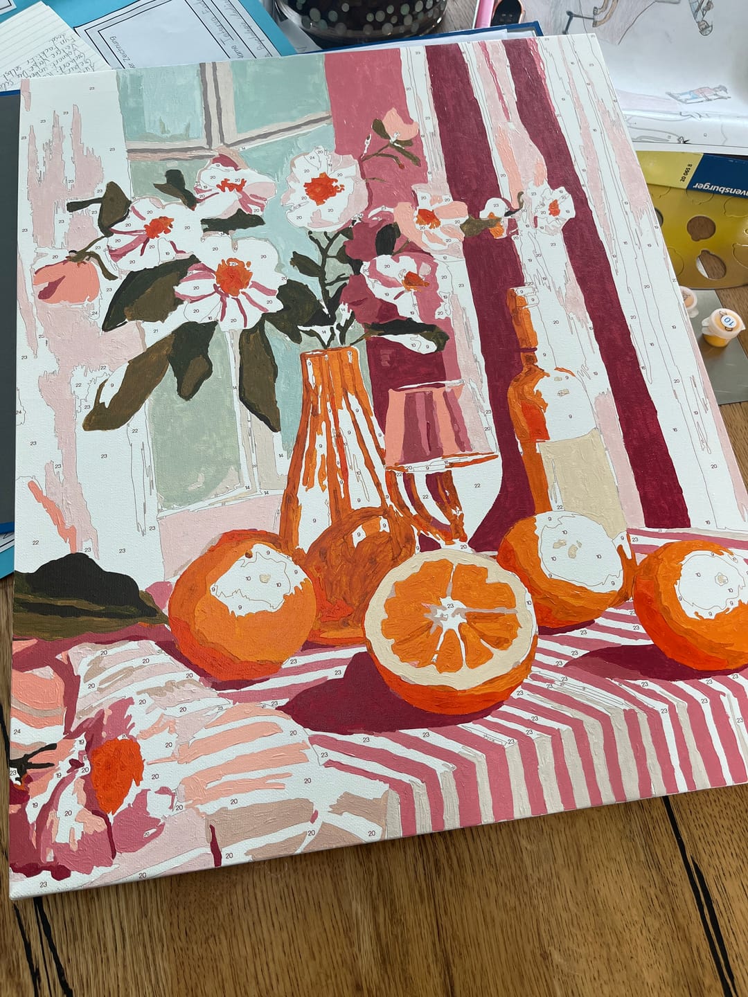 Customer photo review of Malen nach Zahlen - Oranges wine and flowers