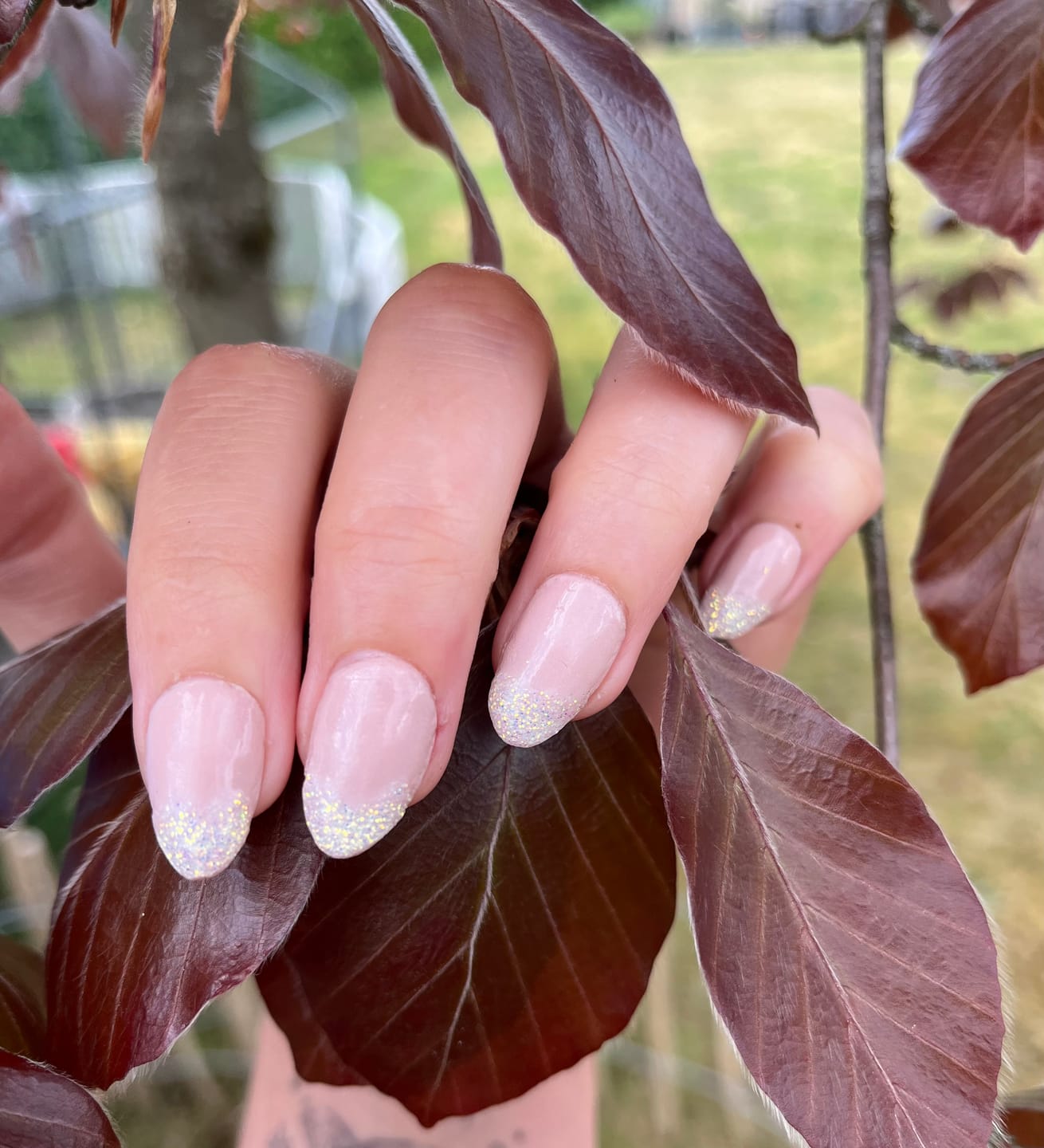 Customer photo review of Diamond White Dipping Powder