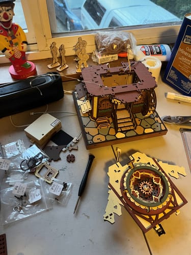 Customer photo review of Vintage Cuckoo Clock DIY 3D Wooden Puzzle Kit
