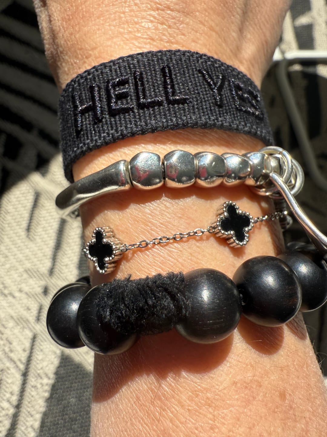 Customer photo review of HELL YES Statement Armband