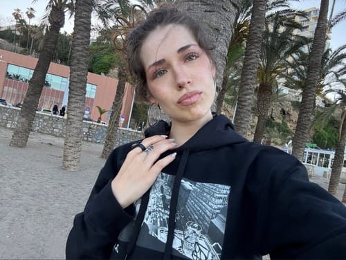 Customer photo review of wall street hoodie