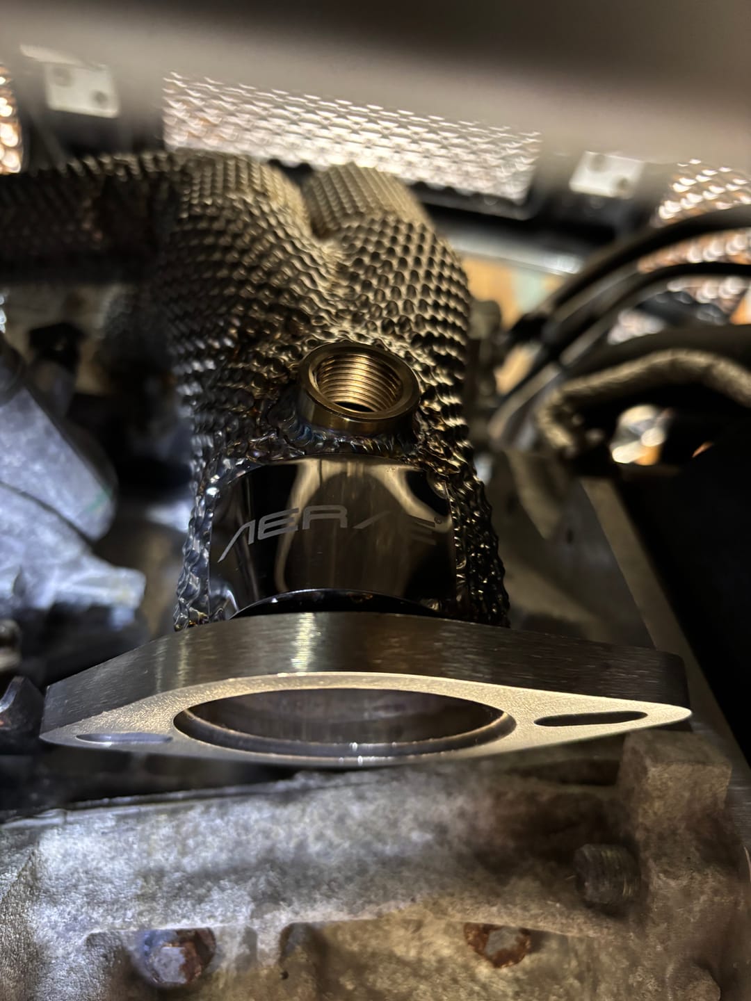 Customer photo review of Premium Heat Insulation Motorsports Header By Aerie Performance