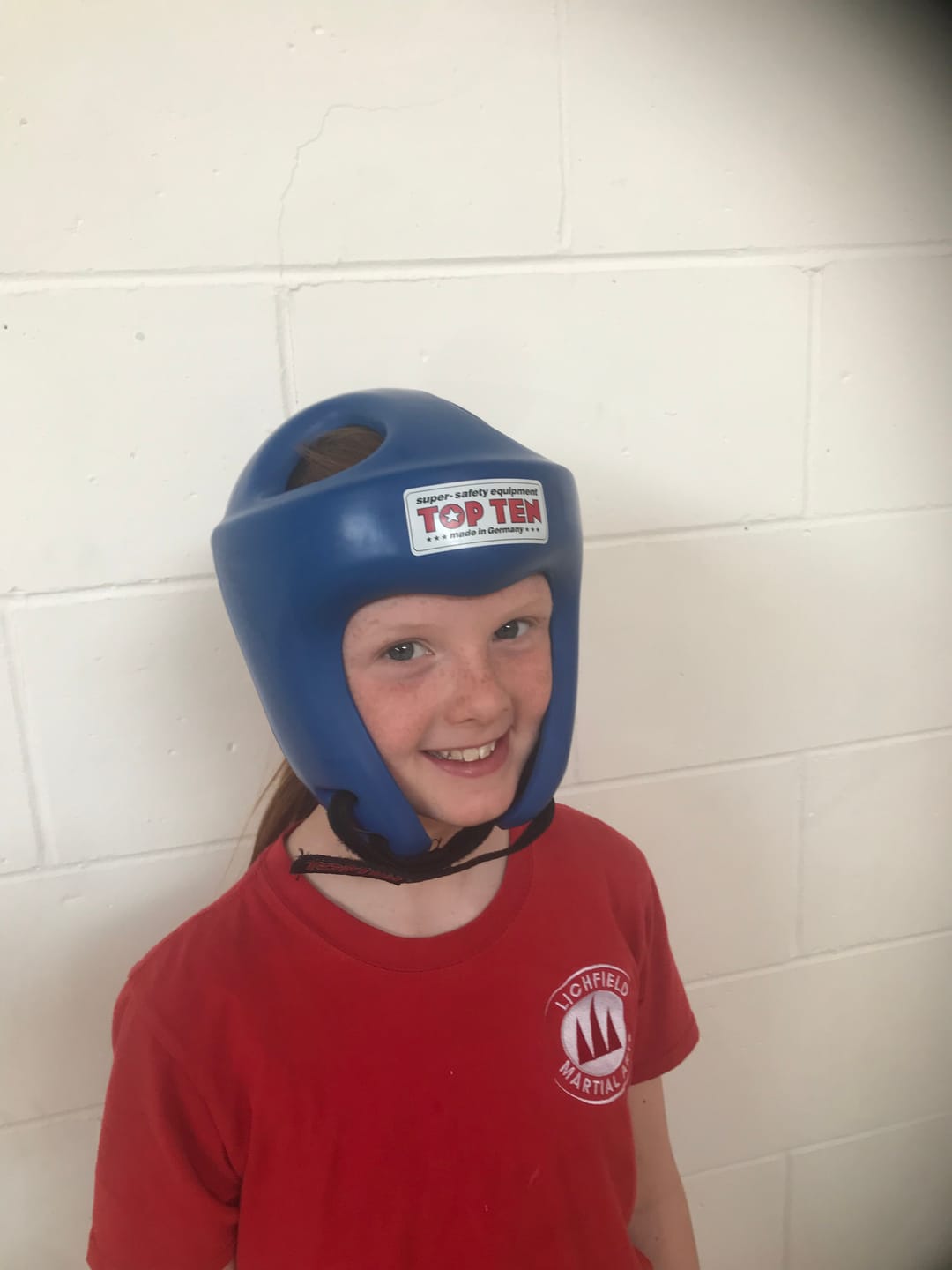 Customer photo review of Top Ten Head Guard “Competition Fight”
