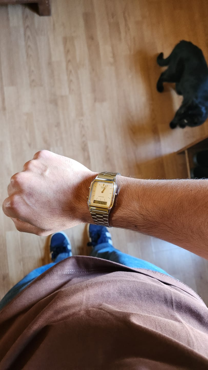 Customer photo review of Reloj Casio Vintage AQ-230A-7DMQ Análogo Digital Plateado