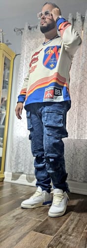 Customer photo review of Saint Michael Printed Long Sleeve T-Shirt