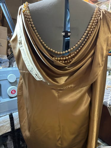 Customer photo review of Silky Stretch Satin