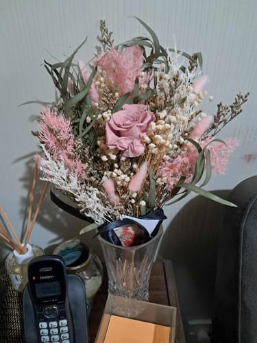 Customer photo review of Timeless Petals Bouquet (Blush Pink)