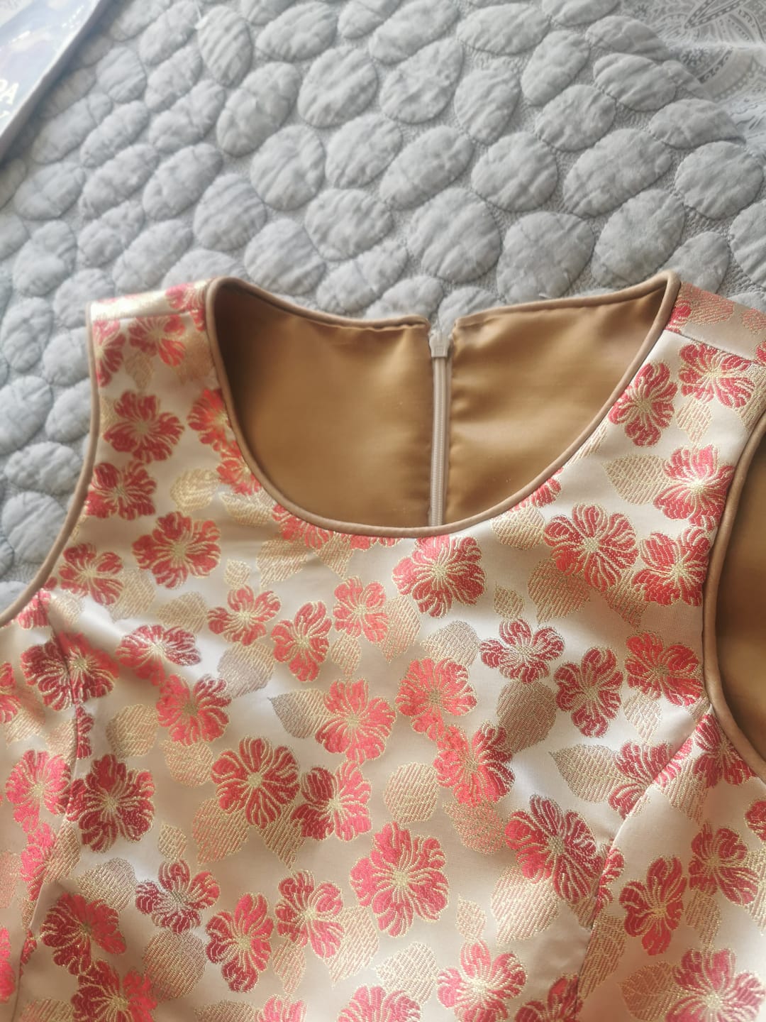 Customer photo review of Plain Shantung Satin Fabric