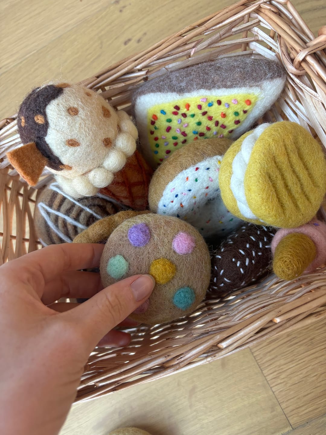 Customer photo review of Felt Soft M&M Pastel Cookie