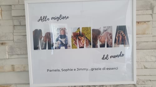 Customer photo review of Per la mamma migliore - Poster Personalizzato