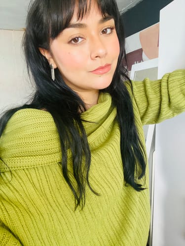 Customer photo review of SWEATER LINA PISTACHO