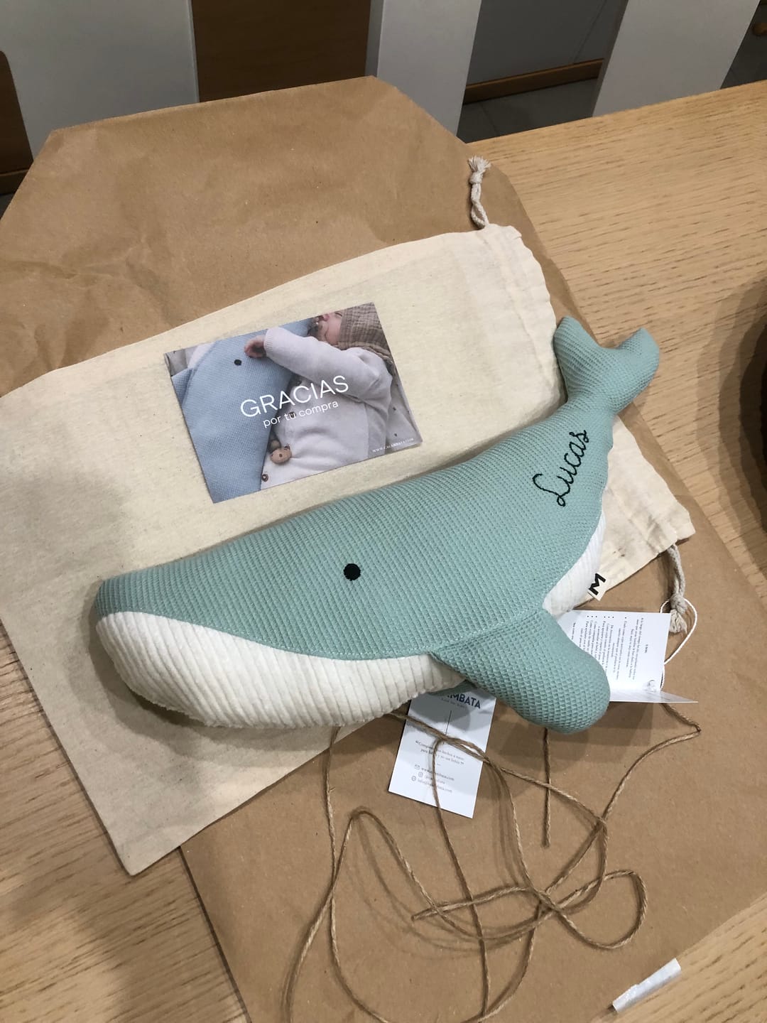 Customer photo review of Peluche Ballena Susi - MENTA