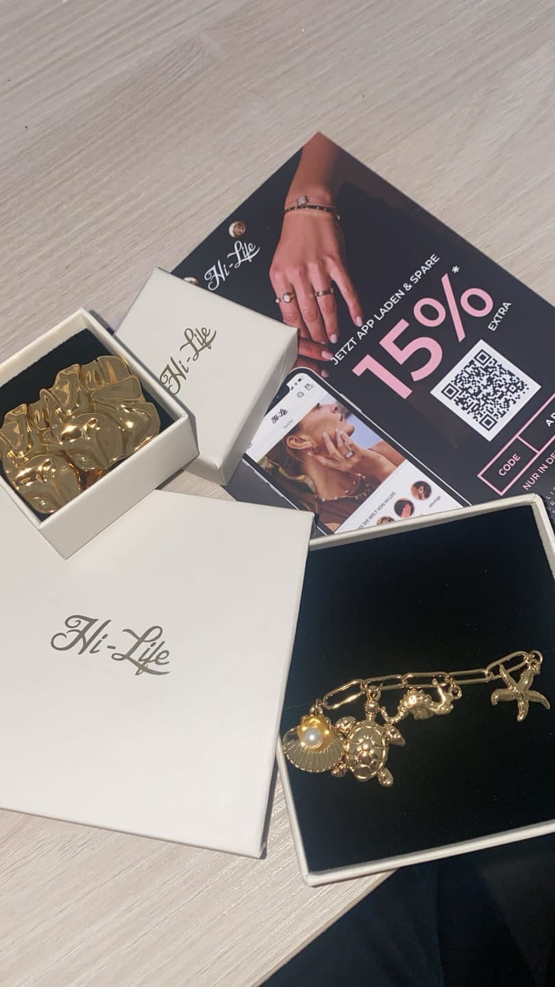 Customer photo review of Seashore Armband 14K Vergoldet