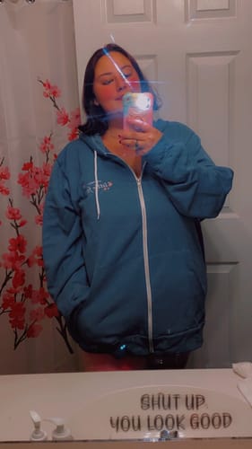 Customer photo review of Little Fox zip up hoodie