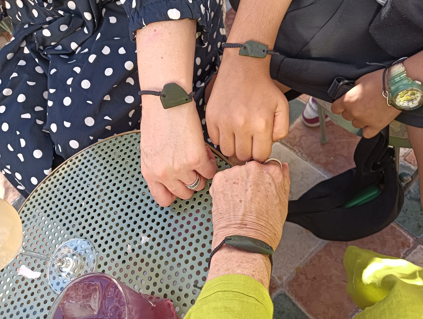 Customer photo review of Greenstone Bracelet