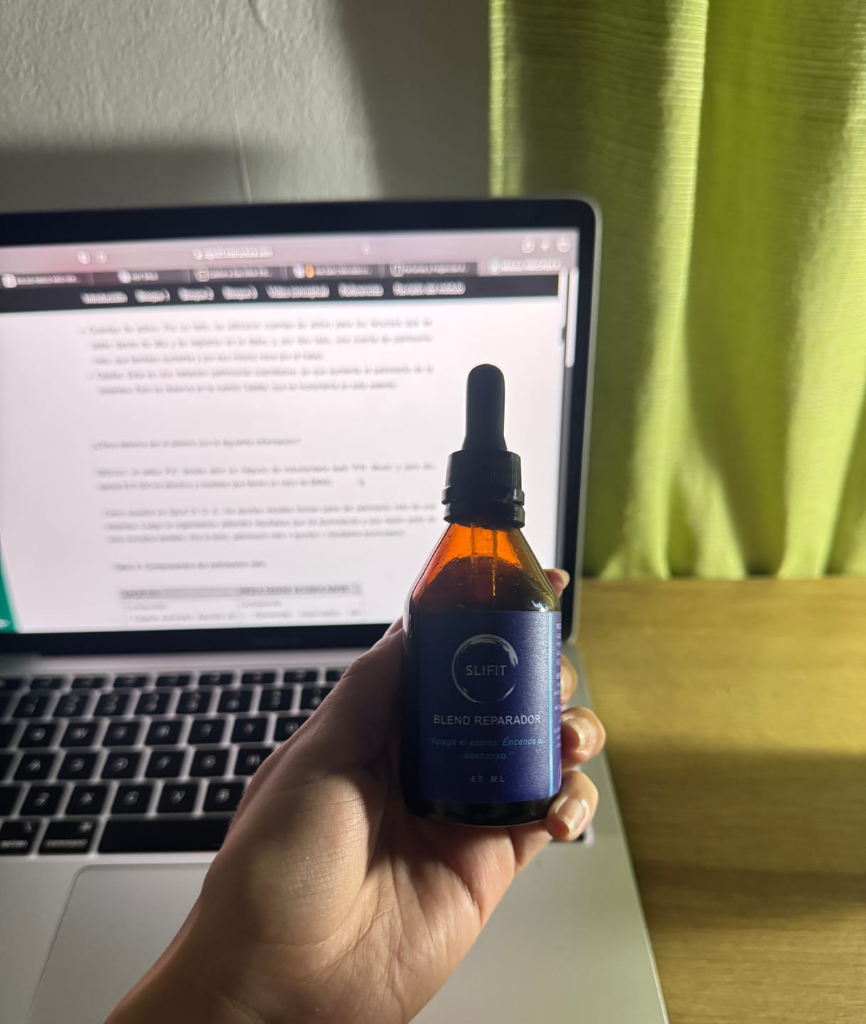 Customer photo review of BLEND REPARADOR 😴 (Reishi + Ashwagandha)  -  (60ml)