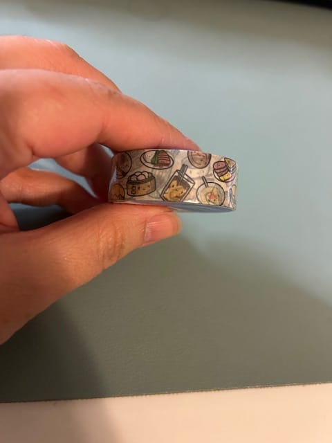Customer photo review of Hong Kong Foodie Washi Tape