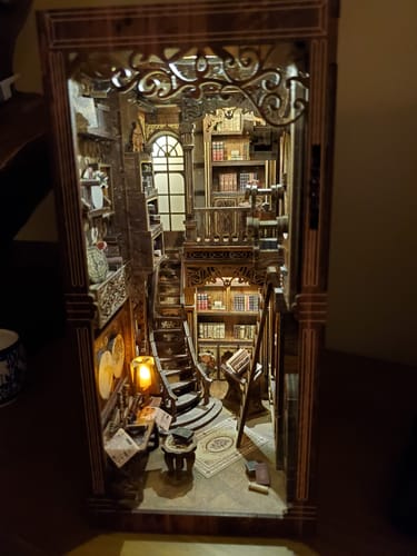 Customer photo review of DIY Ancient Book Collect Room Book Nook Kit