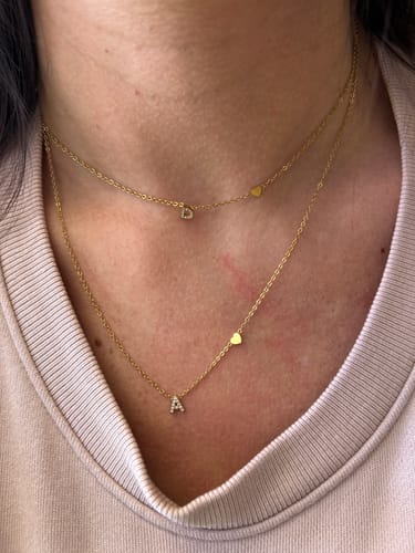 Customer photo review of Collana letter love