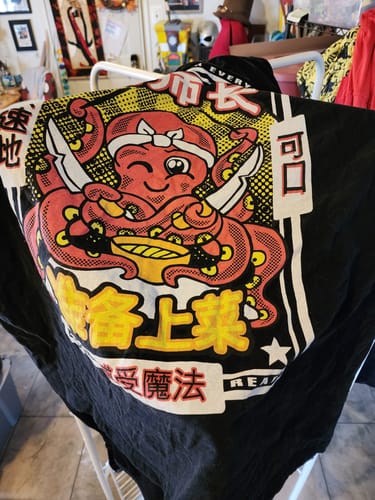 Customer photo review of Chef Octopus T-shirt