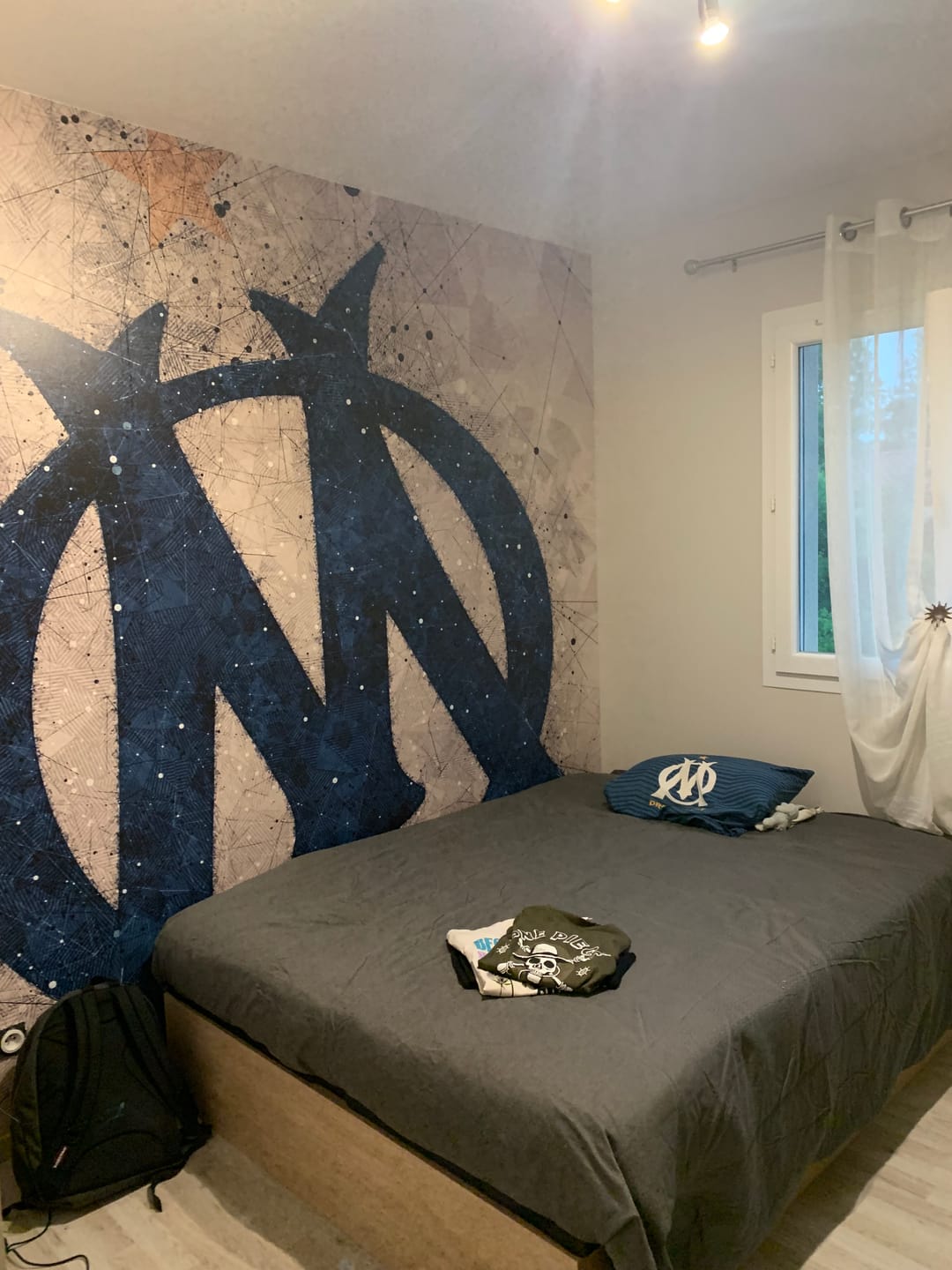 Customer photo review of Papier peint football Marseille