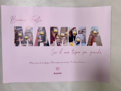 Customer photo review of Buona festa – Poster Personalizzato