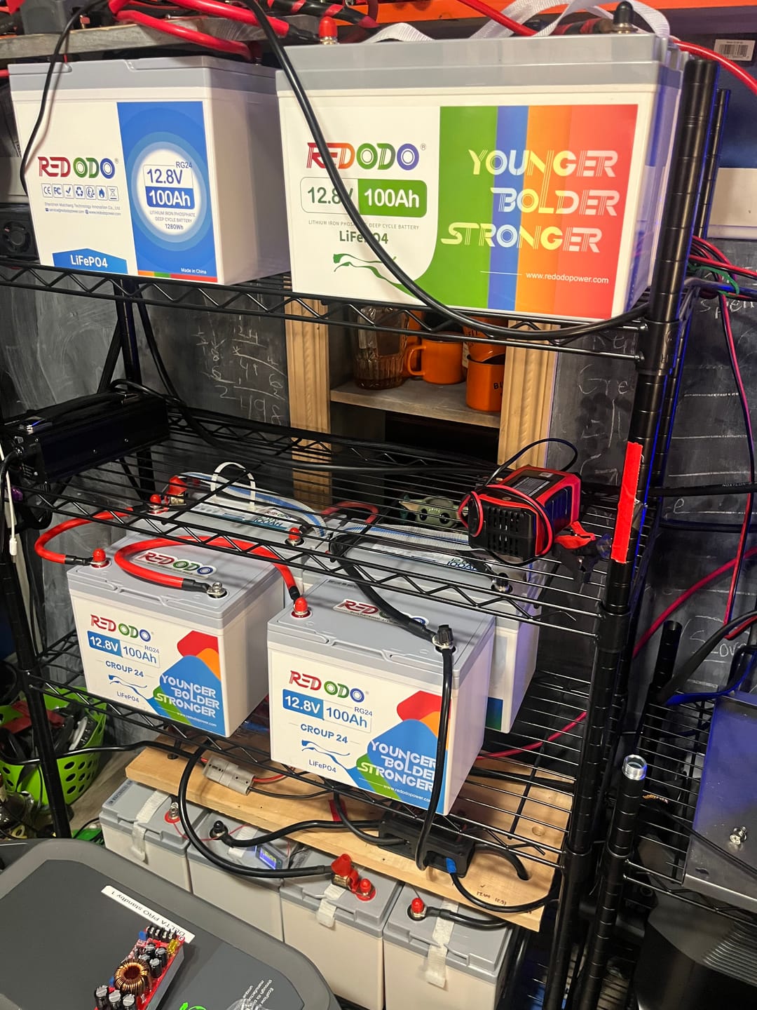 Customer photo review of ⚡[$161 after Sign-Up] Redodo 12V 100Ah Group 24 Deep Cycle LiFePO4 Lithium Battery | For Home, RV, Marine