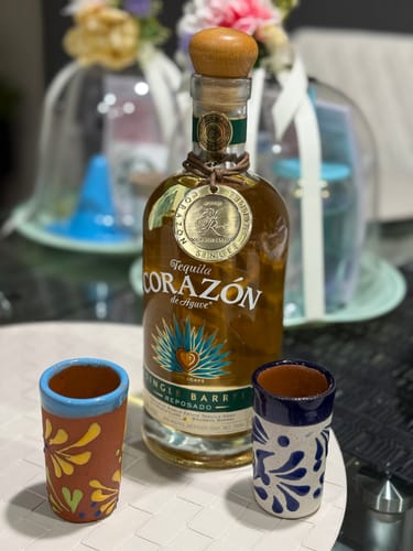 Customer photo review of Corazon Tequila Single Barrel Reposado Aged in Liquor Lineup Eagle Rare bourbon barrel