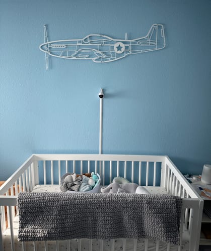 Customer photo review of P-51 Mustang Metal Aircraft Wall Art - NCP0111