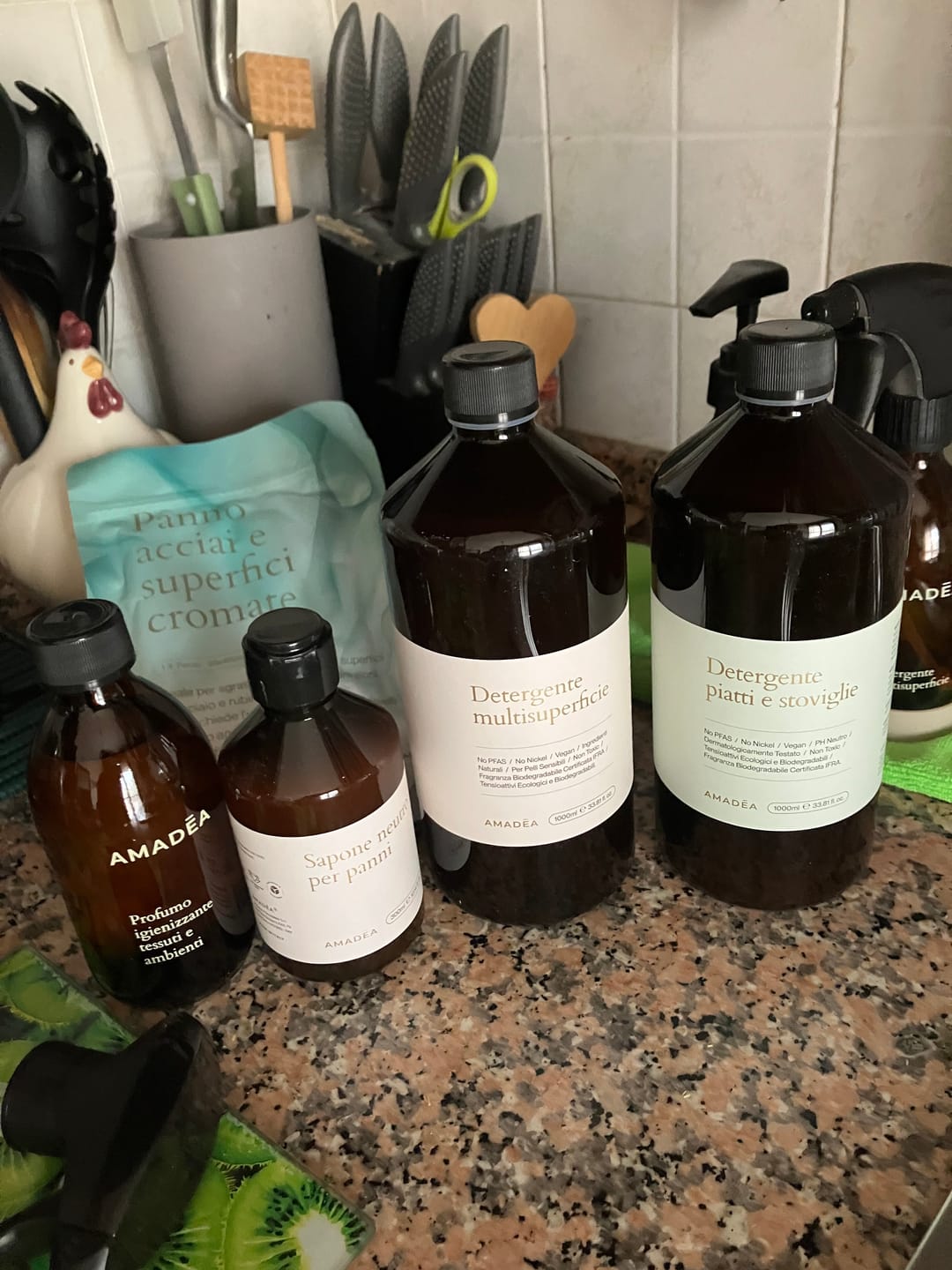Customer photo review of Profumo "Baci di Talco" - Igienizzante tessuti e ambienti 300ml